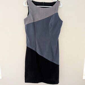 Vintage Rampage Velvet Colorblock Bodycon 90's Dress Size 11